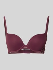 Beha met borstband van kant, model 'PUSH UP_B.PURE' van BOSS Bordeaux - 24