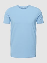 T-shirt met ronde hals van OLYMP Level Five Blauw / turquoise - 34