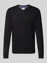 Regular Fit Strickpullover aus reiner Baumwolle von Tom Tailor Schwarz - 8