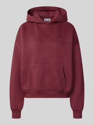 Relaxed Fit Hoodie aus Baumwoll-Mix mit Label-Detail von REVIEW Bordeaux - 48