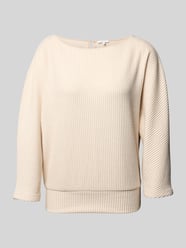 Sweatshirt mit Rundhalsausschnitt Modell 'Geipen' von OPUS Beige - 3