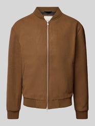 Bomberjacke mit Stehkragen Modell 'VENICE' von Jack & Jones Premium Beige - 14