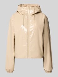 Jack met capuchon, model 'Lohja' van RAINS Beige - 5