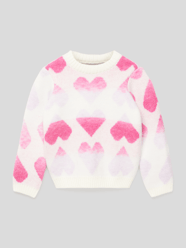 Strickpullover mit Allover-Muster Modell 'GAIDA' von Only Weiß - 13