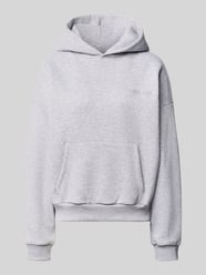 Relaxed Fit Basic Hoodie in grau melange von REVIEW - 8