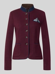Blazer aus Woll-Mix mit Einstecktuch von White Label Bordeaux - 5