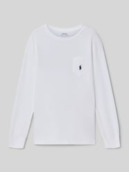 Regular Fit koszulka z długim rękawem z czystej bawełny od Polo Ralph Lauren Teens - 2