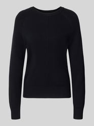 Sweter z dzianiny z prążkowanymi wykończeniami od Christian Berg Woman - 2