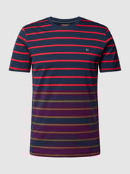 T-shirt met streepmotief van Christian Berg Men Blauw / turquoise - 22