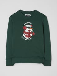 Sweatshirt met print, model 'Jortoon'  van Jack & Jones Groen - 8