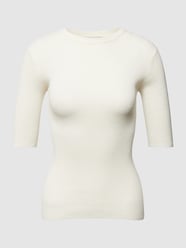 T-shirt met structuurmotief, model 'ORVI' van Tiger Of Sweden Wit - 26