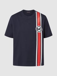 Oversized T-Shirt mit Logo-Print  von Michael Kors Blau - 26
