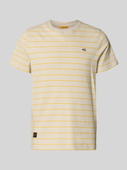 T-Shirt mit Streifenmuster und Logo von camel active - 38