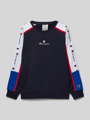 Sweatshirt mit Label-Print von CHAMPION Blau - 19