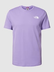 T-shirt met labelprint, model 'REDBOX' van The North Face Paars - 41