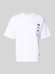 Koszulka z nadrukiem logo, krój regular fit od ANOTHER COTTON LAB - 18