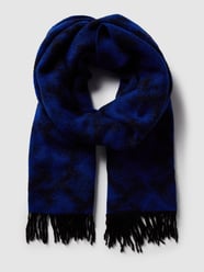 Sjaal met all-over logo, model 'ICONIC MONOGRAM BLANKET' van Tommy Hilfiger Blauw / turquoise - 28