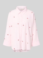 Oversized Hemdbluse aus reiner Baumwolle Modell 'NEW LINA GRACE' von ONLY Pink - 10