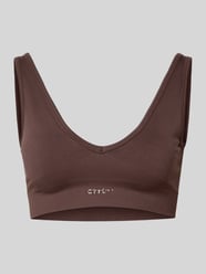 Stanik o kroju regular fit z detalem z logo od aim'n - 5