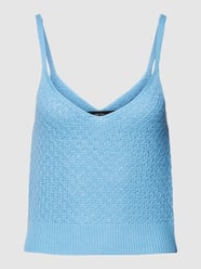 Top met structuurmotief van Vero Moda Blauw / turquoise - 8
