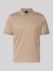 Modern Fit Poloshirt mit Strukturmuster Modell 'Roberto' von JOOP! COLLECTION Beige - 46