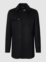 Mantel mit Kragen Modell 'Napoleon Collar' von s.Oliver BLACK LABEL Grau - 29