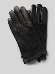 Handschoenen van echt leer met labeldetail van bugatti - 20