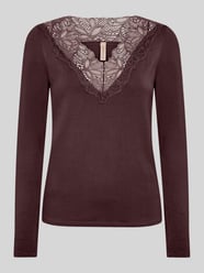 Slim fit shirt met lange mouwen van lyocellmix model 'Marica' van Soyaconcept - 23