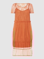 PLUS SIZE jurk van kant, model 'Flake' van Vero Moda Curve Oranje - 12
