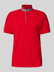 Regular Fit Poloshirt mit Stehkragen von bugatti - 12