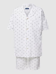 Pyjama mit Label-Print Modell 'WOVEN' von Polo Ralph Lauren Underwear Weiß - 9