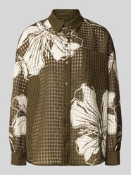 Bluzka koszulowa o kroju oversized z kołnierzykiem koszulowym model 'JORANGE' od Essentiel Antwerp - 35