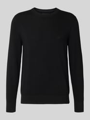 Regular Fit Strickpullover aus Baumwoll-Schurwoll-Mix von Marc O'Polo - 39