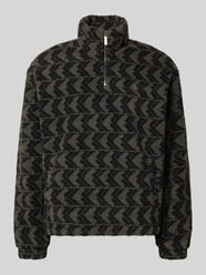 Fleecepullover met opstaande kraag en ritssluiting van KARL KANI - 8