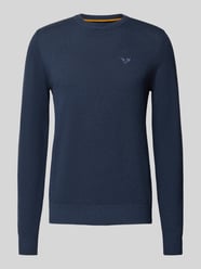 Sweter z dzianiny z wyhaftowanym logo model ‘Ricecorn’ od PME Legend - 20