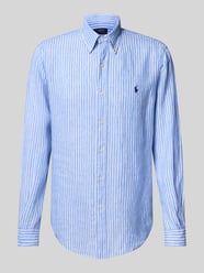 Custom Fit Leinenhemd mit Label-Stitching von Polo Ralph Lauren - 42