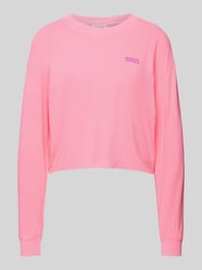 Cropped Longsleeve mit Label-Print Modell 'PYMAZ' von American Vintage Rosa - 35