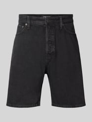 Regular Fit Jeansshorts im 5-Pocket-Design Modell 'TONY' von Jack & Jones Schwarz - 8
