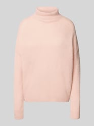 Strickpullover aus Kaschmir-Mix mit Stehkragen von Hemisphere Pink - 9