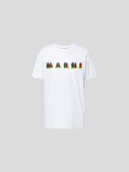 T-Shirt mit Label-Print von Marni Weiß - 35
