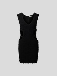 Minikleid mit Strukturmuster von The Mannei Schwarz - 14