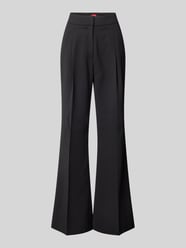 Flared cut stoffen broek met persplooien, model 'Hamaia' van HUGO - 4