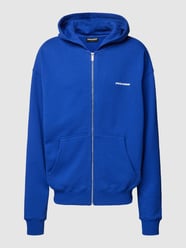 Oversized Sweatjacke mit überschnittenen Schultern Modell 'LOGO' von Pegador Blau - 29