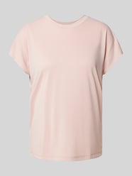 Straight Fit T-Shirt mit Rundhalsausschnitt von Jake*s Collection Rosa - 45