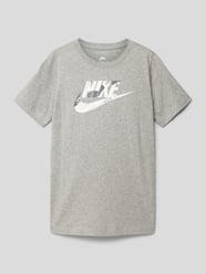 T-Shirt mit Logo-Print von Nike Grau - 13