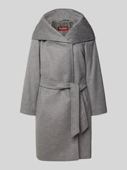 Płaszcz wełniany o kroju regular fit z czystej, żywej wełny model ‘NEWMANG’ od Max Mara Studio - 8