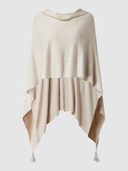 Poncho aus Viskosemischung  von comma Weiß - 9