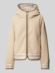 Fleecejacke mit Kapuze von Fuchs Schmitt Beige - 32