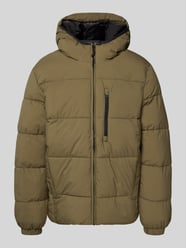 Gewatteerd regular fit jack met capuchon van Tom Tailor Denim - 5