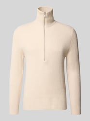 Regular Fit Strickpullover aus elastischem Baumwoll-Mix von DRYKORN Beige - 34